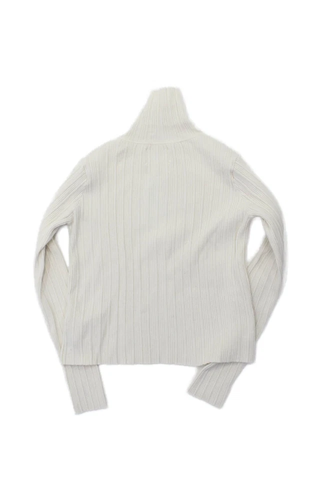 Zara Girls Turtleneck Long Sleeve Ribbed Knit Top Cream Size 13-14Y - Image 2 of 4