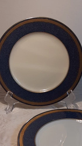 Oscar De La Renta Bread & Butter Plates-2, 8.25" ea. L2351, Baronesse Lapis 