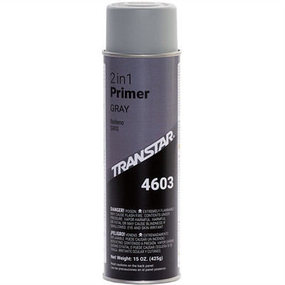 Transtar 2 in 1 Auto Body Primer Gray Aerosol Spray Can, 4603 