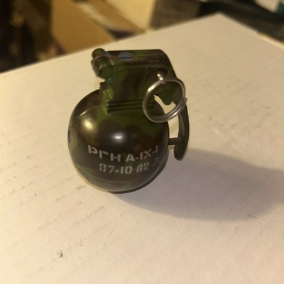 Flamespade Mini Grenade Lighter Keychain Working
