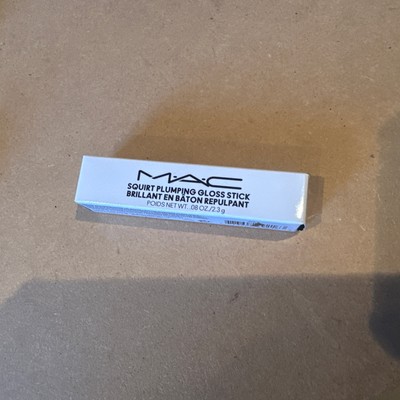 Mac Squirt Plumping Lip Gloss Stick #10 Clear .08 oz New