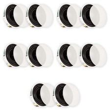 Theater Solutions TSQ670 Flush Mount 70 Volt Speakers with 6.5" Woofers 5 Pairs