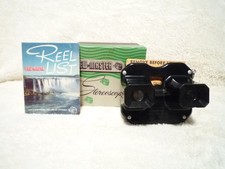 VINTAGE SAWYER'S VIEW-MASTER BAKELITE VIEWER  BLACK  MODEL C  NEW IN OPEN BOX