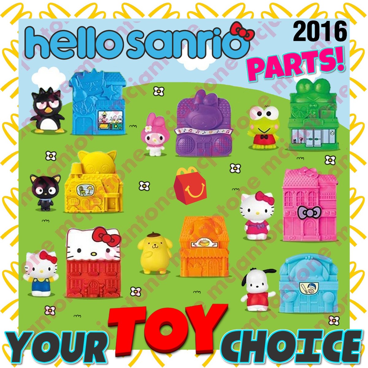 HELLO KITTY ACTION 　2016年キティ McDonald's 2016 HELLO SANRIO Hello Kitty Cat BUILDING + Figure