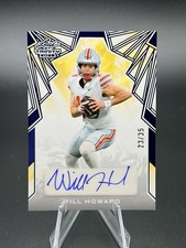 Will Howard 2025 Leaf Trinity Blue AUTO Autograph RC Card 10/35  