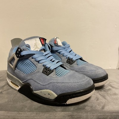 Air Jordan4 Retro University Blue/Black UNC CT8527-400 OG USED Size US 6.5-UK 6 