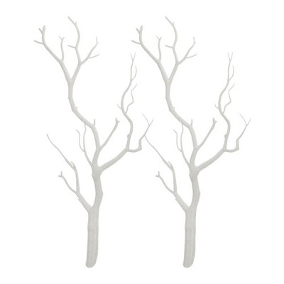 2 Pcs Frühlingszweige Künstlich Künstlicher Weiße Branches Baumzweigdekoration
