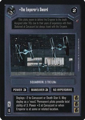 The Emperor's Sword - FOIL - Reflections II - Star Wars CCG