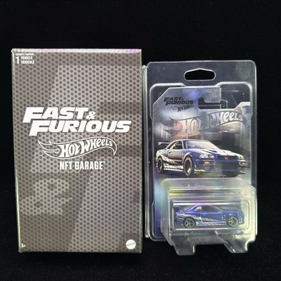 ミニカー Hotwheels FAST&d FURIOUS NET GARAGE GT-R Hot Wheels NFTGarage Nissan Skyline R34 FAST & FURIOUS IN HAND