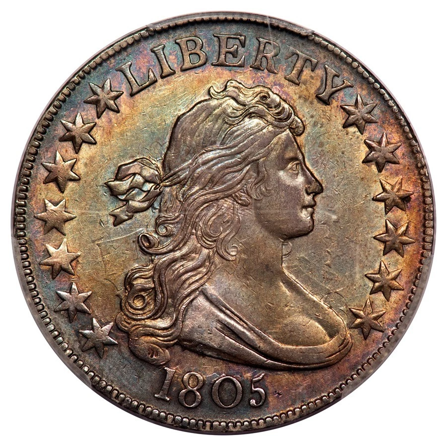 1805 O-111 50C Draped Bust Half Dollar PCGS AU58+