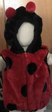 Vintage Playful Plush Ladybug Halloween Costume Infant Size 2 -4 Yrs.