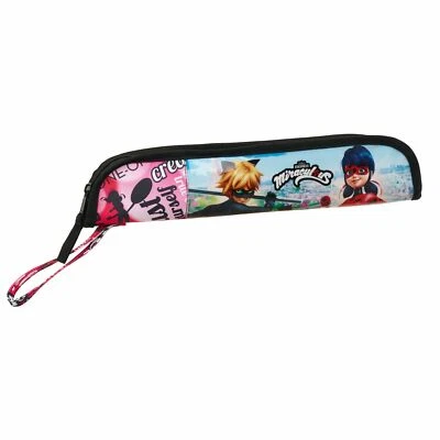 MARKENLOS MIRACULOUS LADYBUG FLÖTENTASCHE 37 x 8 x 6 CM HÜLLE ETUI F. BLOCKFLÖTE UNIVERSAL