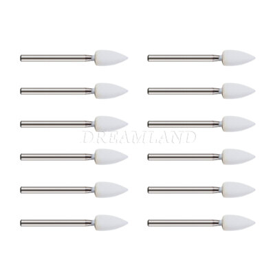 10x Fraises Polissage Dentaire FG FL2 Blanc - Lot De 12 Pièces Par Pack - Pour Laboratoire Dentaire - Neuf