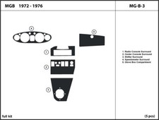Interior Real Carbon Fiber Dash Trim Kit For Mg Mgb 1972-1976 Interior Real Carbon Fiber Dash Trim Kit For Mg Mgb 1972-1976