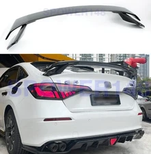 FOR 2022-2026 Honda CIVIC SEDAN HPD STYLE GLOSSY BLACK REAR TRUNK SPOILER WING