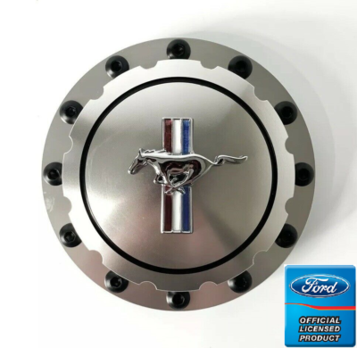 #ad Billet Twist On Style Gas Cap w Tri Bar Pony Emblem For 1964 1973 Ford Mustang $169.95