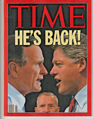 TIME Magazine October 12 1992 Ross Perot George Bush Ugar Gorge De Beers Smoking
