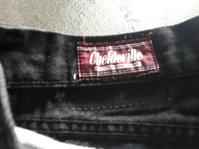 Pantalon Homme Chefdeville Noir - Taille W38 L34 - Style Jean - Occasion Très Bon État