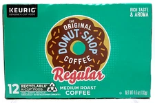 The Original Donut Shop Regular Medium Roast Coffee 12 Keurig K-Cups  BB 8-25