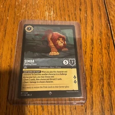 Simba 192/204 Super Rare NON-FOIL Disney Lorcana - Into the Inklands MINT