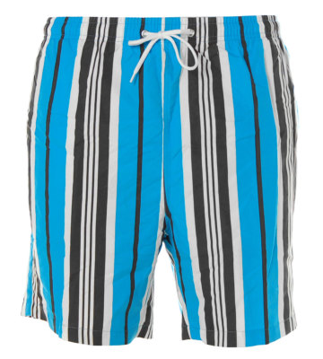 Shiwi Herren Badeshorts Shorts Badehose Boardshorts in blau gestreift L x986