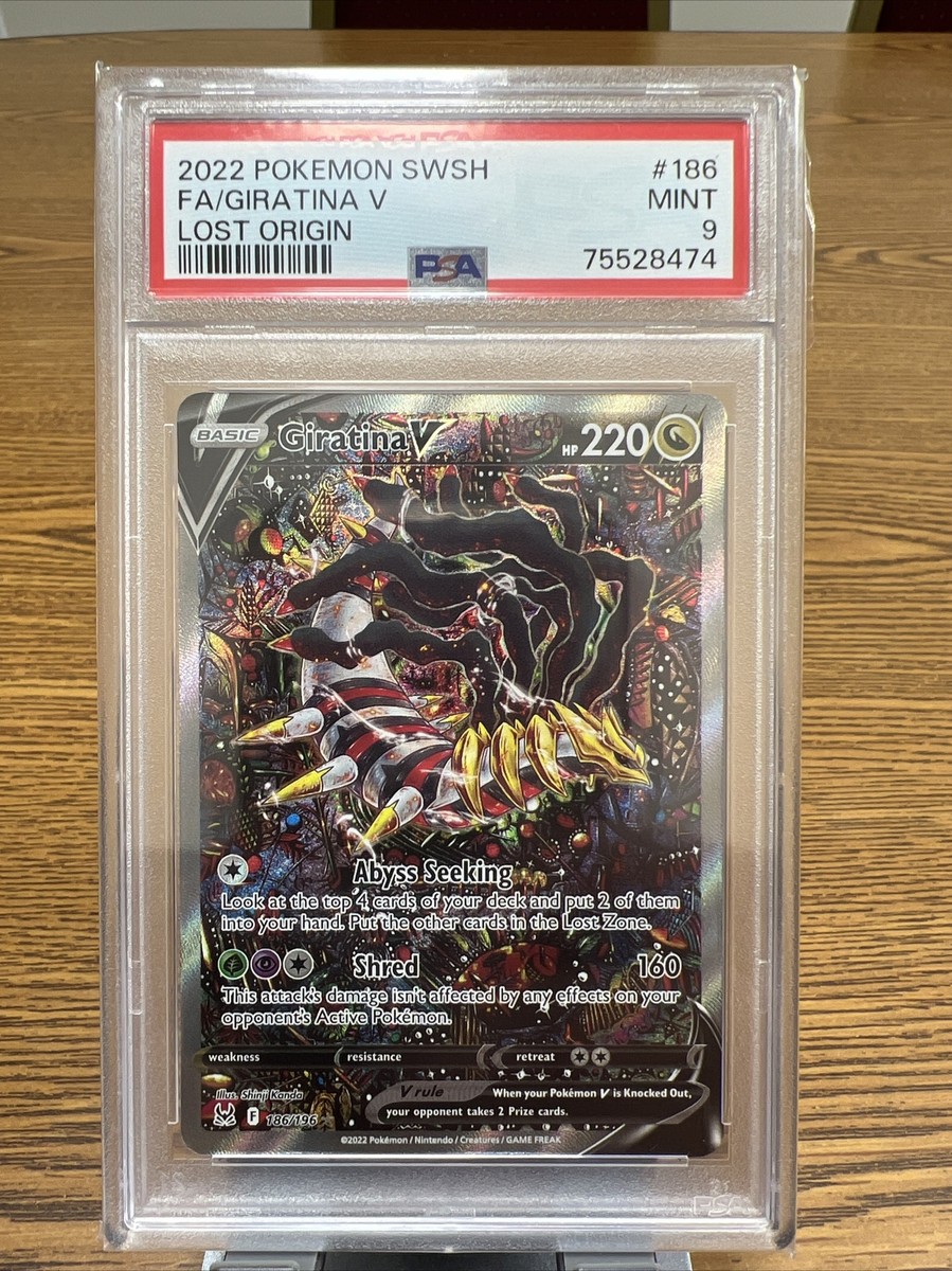 Mavin  Pokémon TCG Giratina V Sword & Shield - Lost Origin 186/196 PSA 9