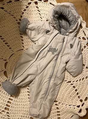 REIMA baby unisex overall snowsuit grey 68-74cm/6-9m