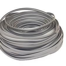 SINGLE LIP T TRIM SILVER GREY EDGING FOR 15MM FURNITURE BOARD CARAVAN/CAMPER
