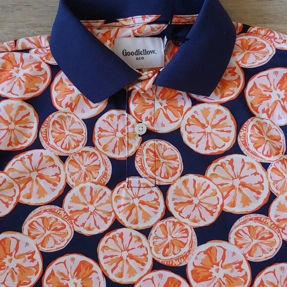 NWT Goodfellow & Co Men's Orange Slices Polo Shirt Size S | eBay NWT Goodfellow & Co Men's Orange Slices Polo Shirt Size S | eBay
