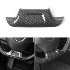 1x Carbon Fiber Steering Wheel Cover Trim For 2017+ Chevrolet Camaro Accessories