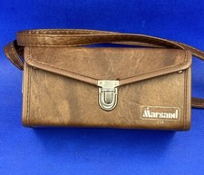 Vintage Marsand Industries Made in the USA Brown Camera Bag Case Shoulder Strap