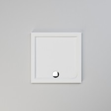Square Stone Tray For Shower Enclosure Walk In Wet Room Cubicle Free Waste