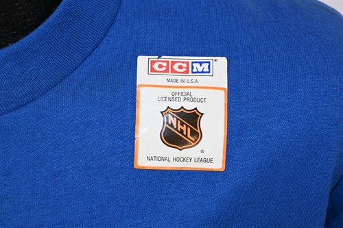 vintage 80s BUFFALO SABRES DEADSTOCK NHL EASTERN CONFERENCE t-shirt HOCKEY XL - Picture 4 of 7