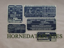 Canadian Jeep Willys M38 Cdn Wwn Jeep Brass Data Plates Set G-740 With Winch