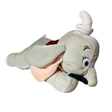 Disney Dumbo Plush 16" Squeeze Me Elephant Stuffed Animal Toy RARA White Hat