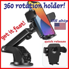 Car Phone Mount 360 Universal Car Cell Phone Holder Stand Windshield Dashboard