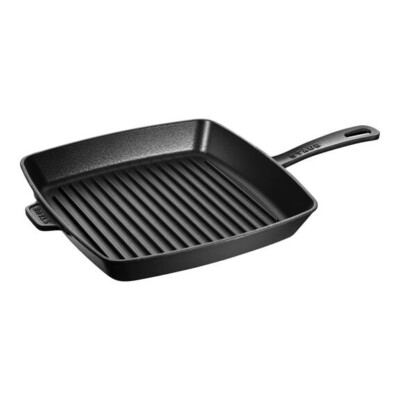 Staub - Grill with Square Handle 30x30cm Black Cast Iron Staub - Grill Cast Iron Staub