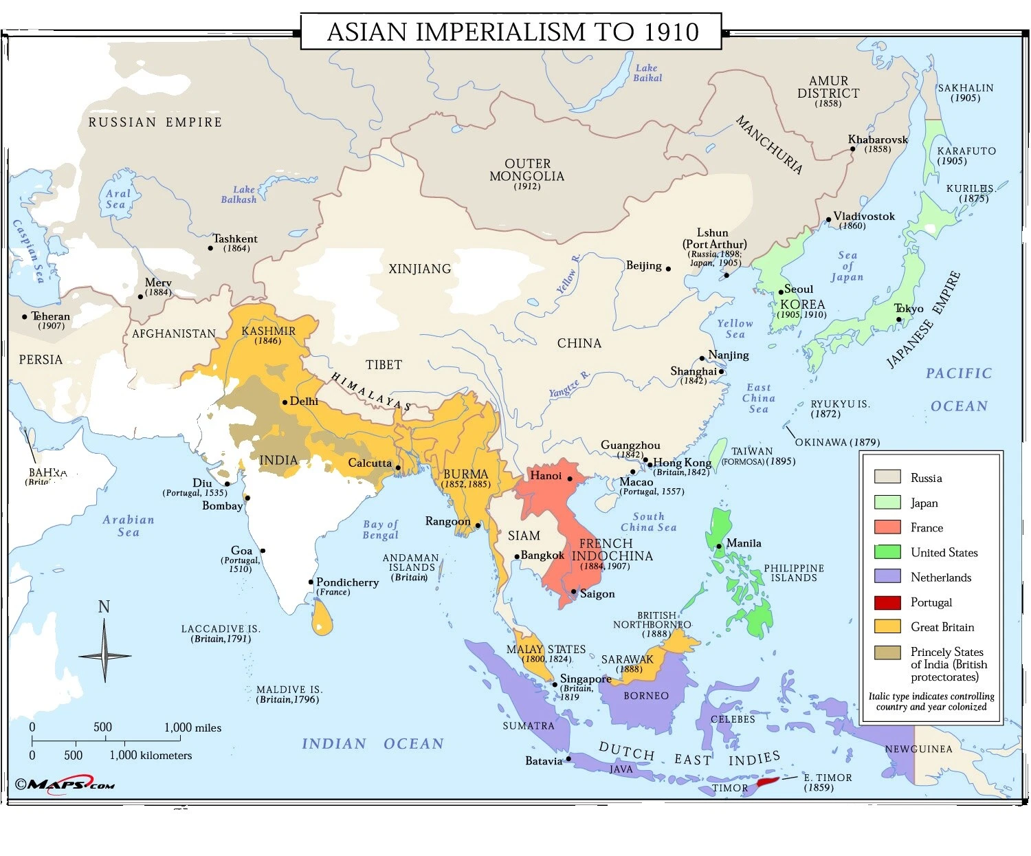 1910 Year Collectible Maps