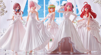 The Quintessential Quintuplets Ichiban kuji Wedding Dress Figure Set of 5 | eBay