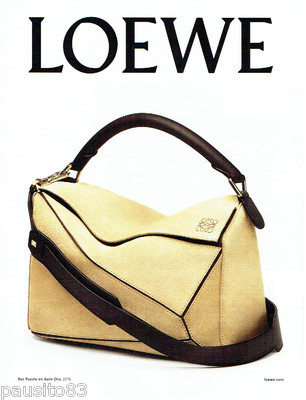 REKLAME WERBUNG 1016 2015 Handtasche Puzzle Oro by Loewe