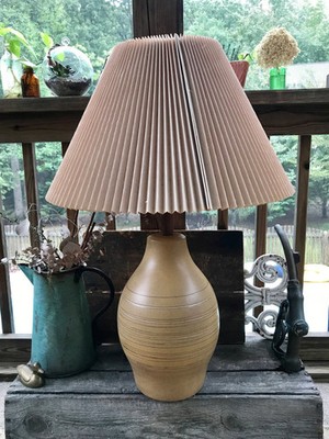 Mid Century Martz Marshall Studios Lamp | Signed Martz Pottery Modern Lamp
