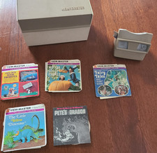 Vintage 3D GAF View-Master Storage Case with Viewer and 15 Reels 5 Sets