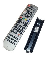 Universal TV Remote Control Silver Plastic Remote New With Battery Compartment