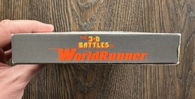 3-D WorldRunner FIRST PRINT Hangtab BOX & MANUAL ONLY Nintendo NES 1987 RARE🔥