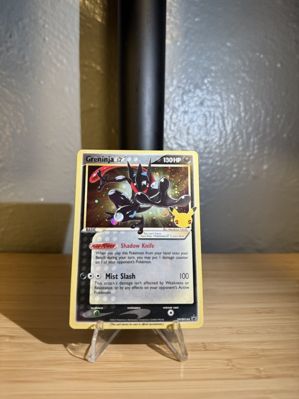 Greninja Gold Star SWSH144 Celebrations Promo HD Galaxy Fart Swirl NM Pokémon 
