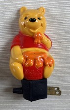 Vintage 80s DISNEY - Winnie the Pooh -Night Light Plastic Turn Switch Works Rare