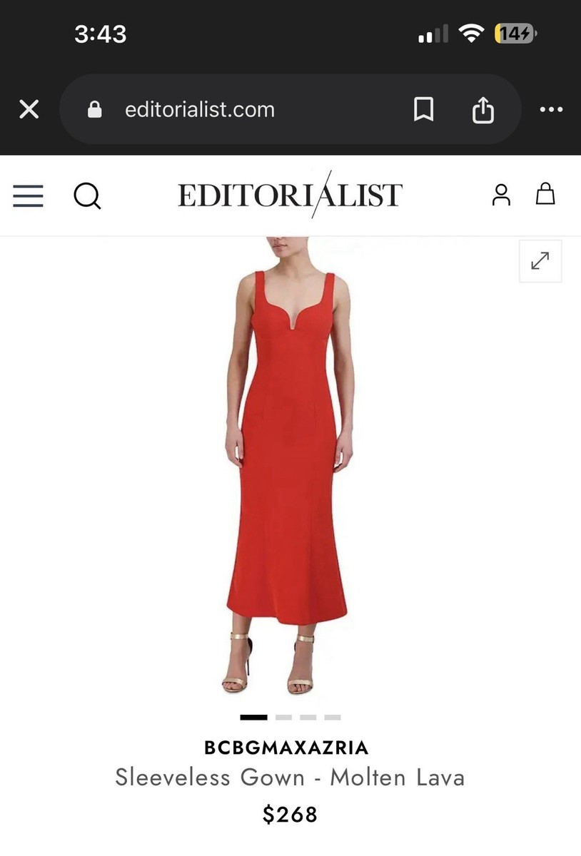 BCBGMAXAZRIA Red Dress | eBay
