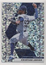 2021 Panini Mosaic Rookie Quick Pitch Silver Prizm Cristian Javier #255 2qw