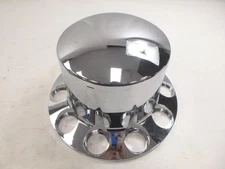 United Pacific 33mm Axle Hub Cover Kit 10263 Rear Chrome For International