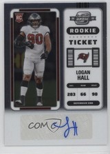 2022 Panini Contenders Optic Rookie Ticket Auto Logan Hall #186 Auto 0q26
